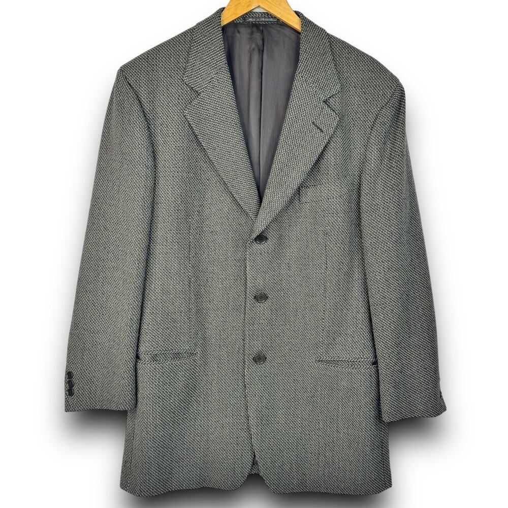 Vintage Ermenegildo Zegna Soft Blazer 3 Button Sport Coat Jacket Wool Blend 41R